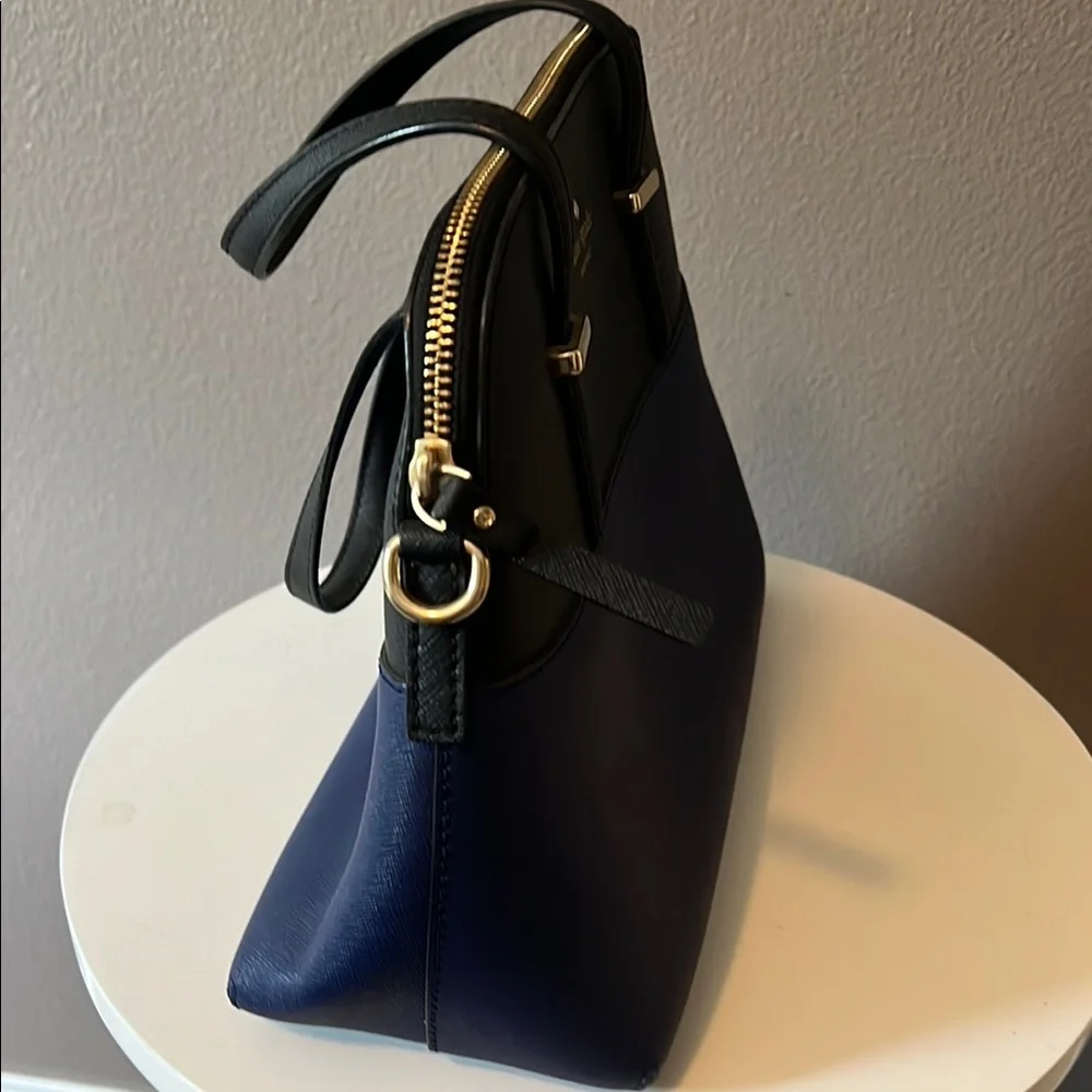 Kate Spade Black and Blue Satchel - Picture 5 of 10